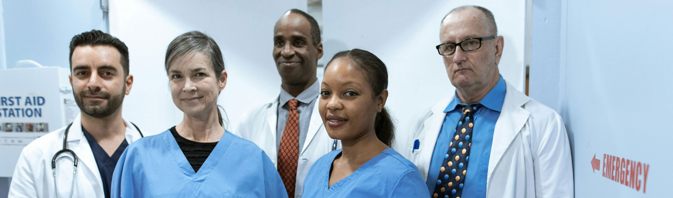 medical staff standing in hospital