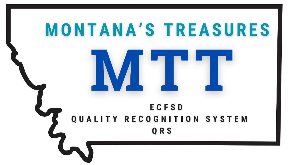 Montana's Treasures logo. An outline of Montana with Montana's Treasures inside and the acronym MTT.