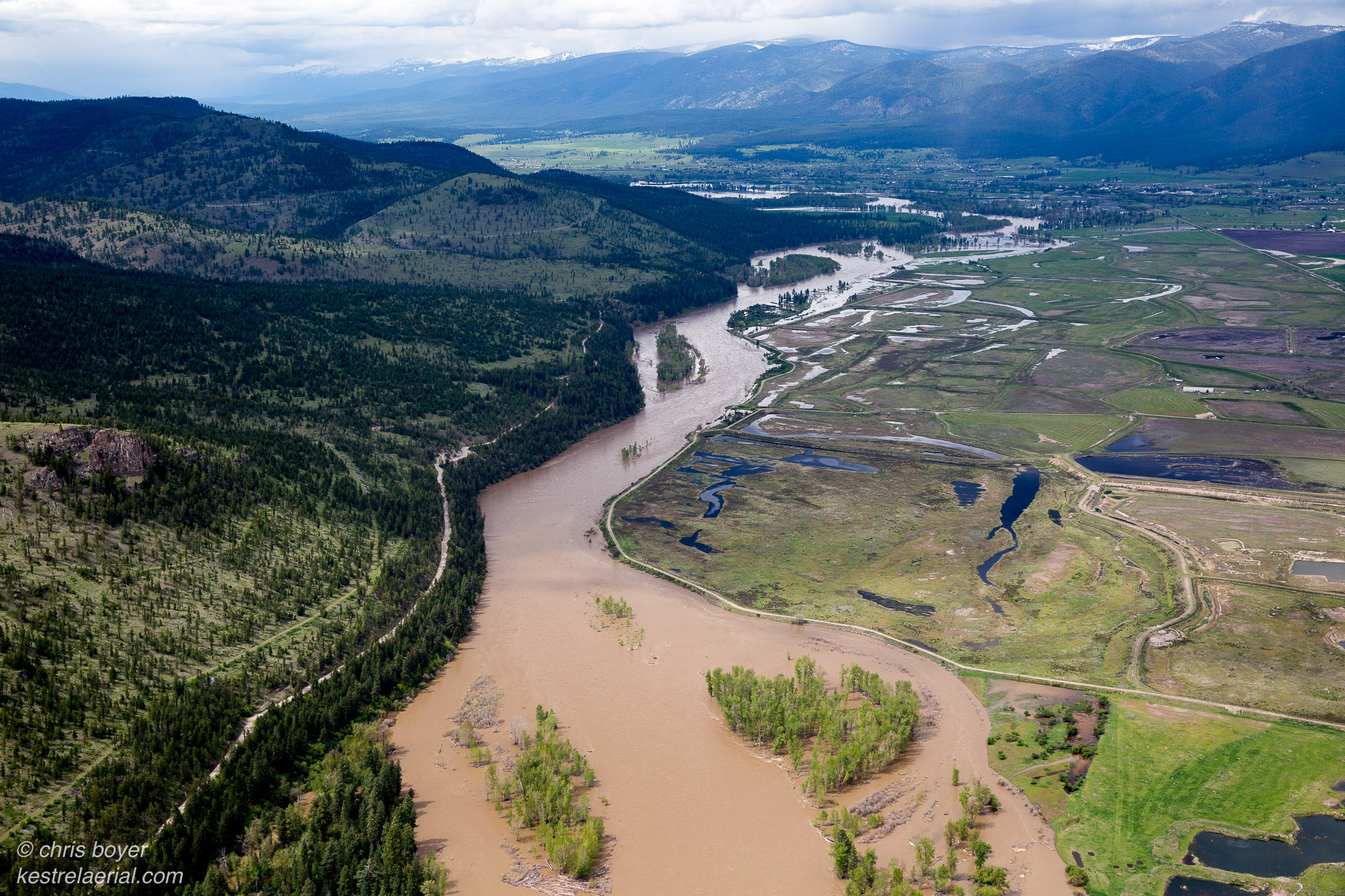 Aerial photo of site