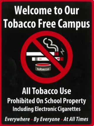 Tobacco Free Schools Signage