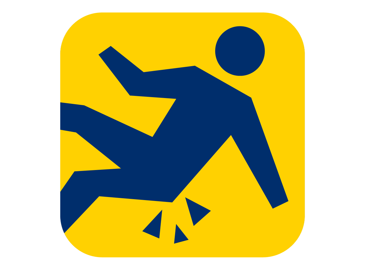 Illustration of a person falling